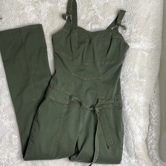Hot Kiss Pants - 🤩🖤 RETRO OLIVE JUMPSUIT
